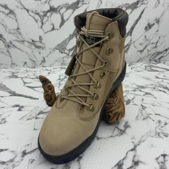 Men\'s Timberland Heritage 6 in Waterproof Field Beige Boots NWT main image 6